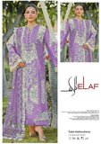 Luxury Lavender Embroidered Chiffon 3-Piece Suit – Elaf Premium Collection