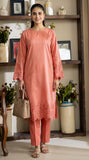 Peach Blossom Embroidered 2-Piece Suit