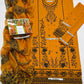 Mustard Yellow Embroidered Lawn 3-Piece Suit with Printed Monar Dupatta