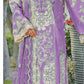 Elaf Lavender Luxury Embroidered Chiffon Suit